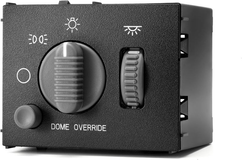 Lin Cin Yin Headlight Dimmer Switch for 1999-2002 Chevy Avalanche Silverado Suburban GMC Sierra Yukon 1500 2500 3500 Tahoe Escalade Instrument Panel Dome Override Light Switch 15755595 15738843 D1534G SW2157 - Image 1
